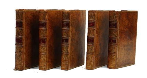 FOURCROY, Antoine François de (1755-1809).  Élémens d' Histoire Naturelle et de Chimie. Cinquième Édition. Paris: Chez Cuchet, 1793. 5 volumes, 8vo (1