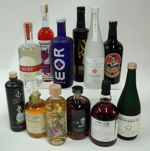 Box 46 - Mixed Spirits Spitzmund Egg Liqueur Highland Boundary Scottish Liqueur Keys and Bricks Vodka Guangliang 59 Baijiu Old Sailor Coffee Liqueur E