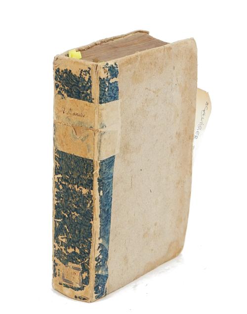 MANILIUS, Marcus (fl. 1st-Century AD).  Astronomicon libri quinque, edited by Joseph Scaliger. [Heidelberg:] In Officina Sanctandreana, 1590. 3 parts