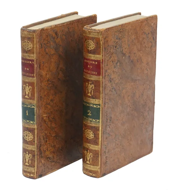 SUE, Pierre (1739-1816).  Histoire du Galvanisme; et Analyse des Différens ouvrages publiés sur cette découverte, depuis son origine jusqu' à ce jour.