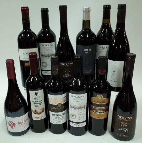 Box 80 - Georgian and Russian Red Wine  Abrau-Durso Pinot Noir 2018  Tbilvino Mukuzani 2019   Divnomore Pinot Noir 2017   Qvevris Saperavi 2017   Viso