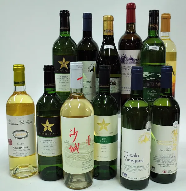 Box 94 - Asian White WineTsurunuma Harvest Special Cuvée Pinot Gris 2017Tazaki Vineyard Sauvignon Blanc 2018Grande Polaire Yoichi Kerner 2019Sha Cheng