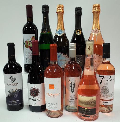 Box 95 - Wine (11 bottles)  Rhein Extra Impérial Brut  Rhein Extra Rosé Brut  Seven Numbers Brut  SKN Mathai 2013  Carignan Cabernet Sauvignon2017  Ti