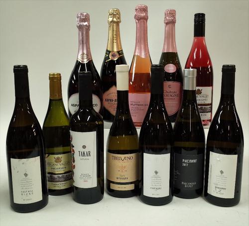 Box 96 - Russian, Georgian and Armenian Wine  Abrau-Durso Cherniy Rosé Brut 2017  Chateau Tamagne Reserve Rosé Extra Brut 2018  Abrau-Durso Rosé Brut