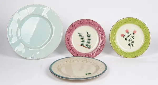 A set of Rice, Italian dessert plates, by Ceramiche Toscane and other ceramics (qty).