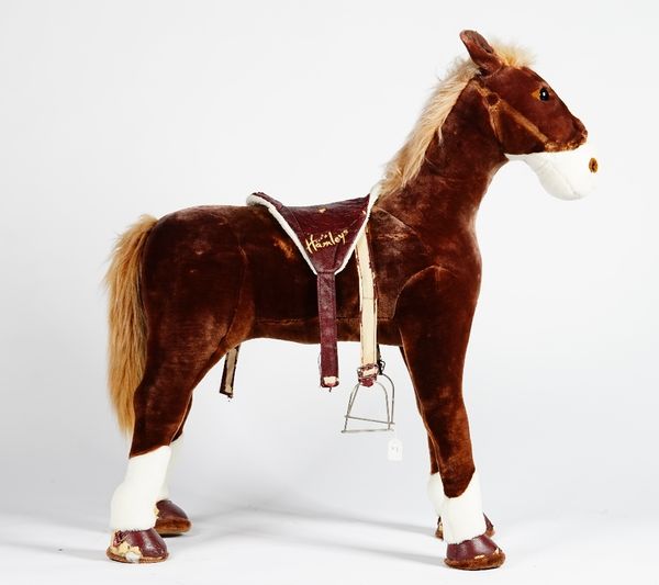 A child's Hamleys plush horse, 100cm wide x 104cm high