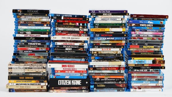 A large collection of DVD's including Blu-ray (qty).