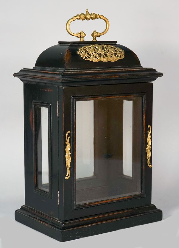 A gilt metal mounted Knibb style table clock case, 20th century, 40cm high.