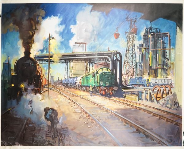 After Terence Cuneo, British Railways Untitled, circa 1962, lithograph in colours. North Eastern region, 127cm x 101cm, rolled.