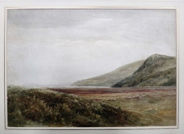 Bernard Walter Evans (1842-1922), Coastal  landscape, watercolour, signed, unframed, 35cm x 51cm. CAB