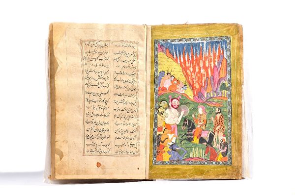 The adventures and battles of Sam: tales based on the Shanama, Kashmir, 19th century, large illustrated and illuminated Persian manuscript on paper, 1