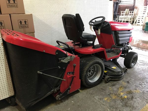 A Westwood 614cc ride on tractor mower, with grass collection box, manufactured 2012.  OUT