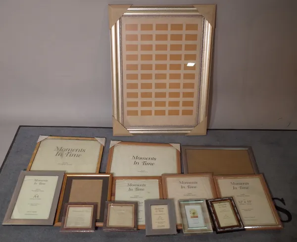 A quantity of 20th century picture frames of various sizes, the largest 62cm wide x 83cm high, (qty). S1B