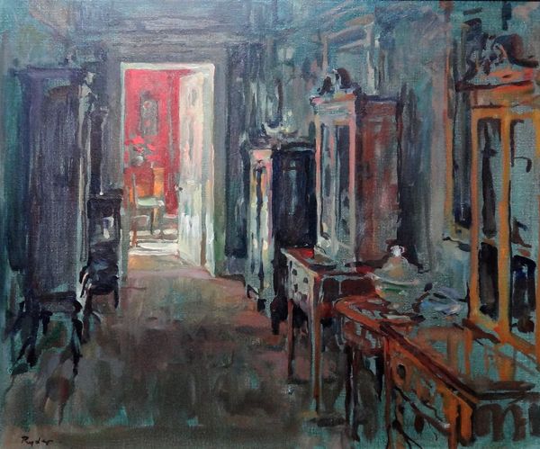 Susan Ryder (b.1944), The Furnished Passage, oil on canvas, signed, 48cm x 59cm. ARR