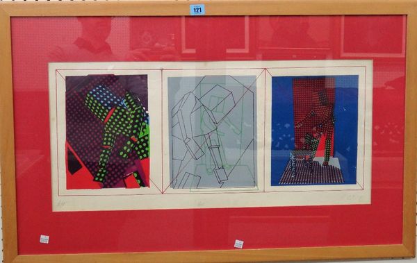 British School (20th century), 'Void', colour screenprint, indistinctly signed, inscribed A/P and dated '78, 33cm x 71.5cm.  D1