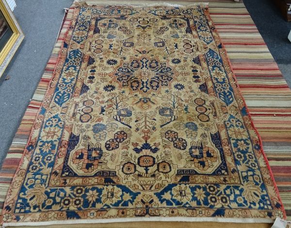 A washed Malayer rug, 240 x 153cm.  D2