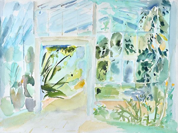 Liz Keyworth (late 20th century), Australia House; Garden Corner II, two watercolours, both signed and dated '88, one 76cm x 56cm.; the other 56cm x 7