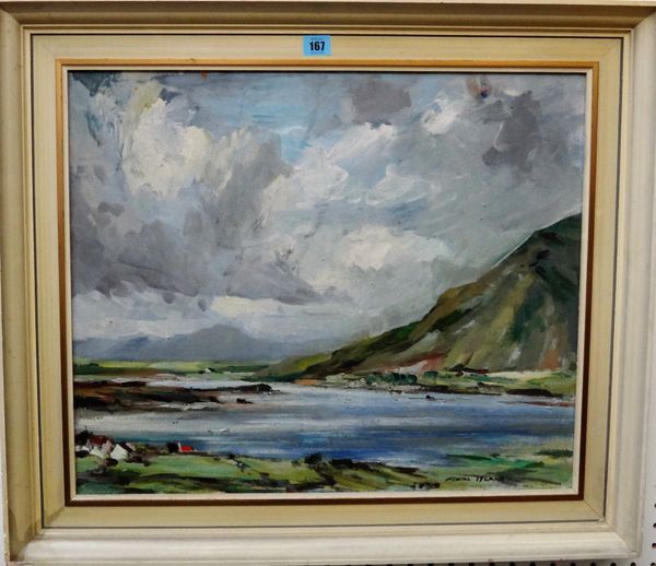 Irish School (20th century), Achill Island 1958, oil on board, inscribed, 49cm x 59cm.D1