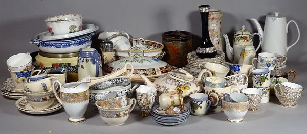 Ceramics, comprising; mostly 20th century European part tea sets, plates, cups and sundry, (qty).  S5M