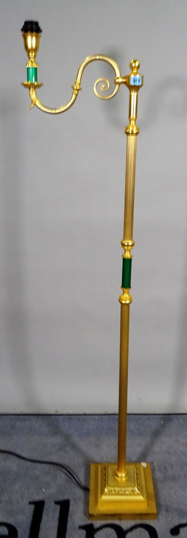 A modern gilt standard lamp, 152cm high.   B2