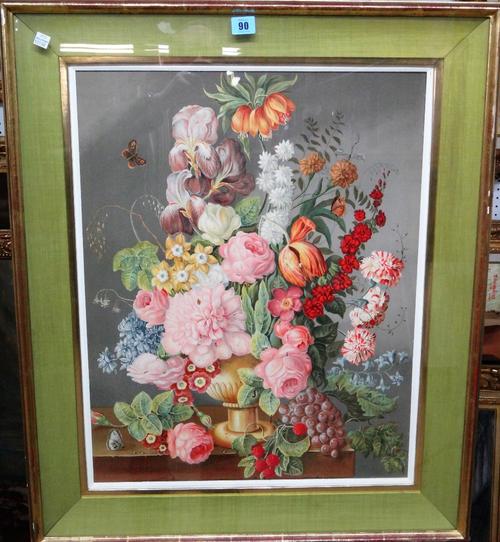After Joseph Nigg, Floral Still Lives, a set of six chromolithographs, each approx 59cm x 47cm, (6).  C1