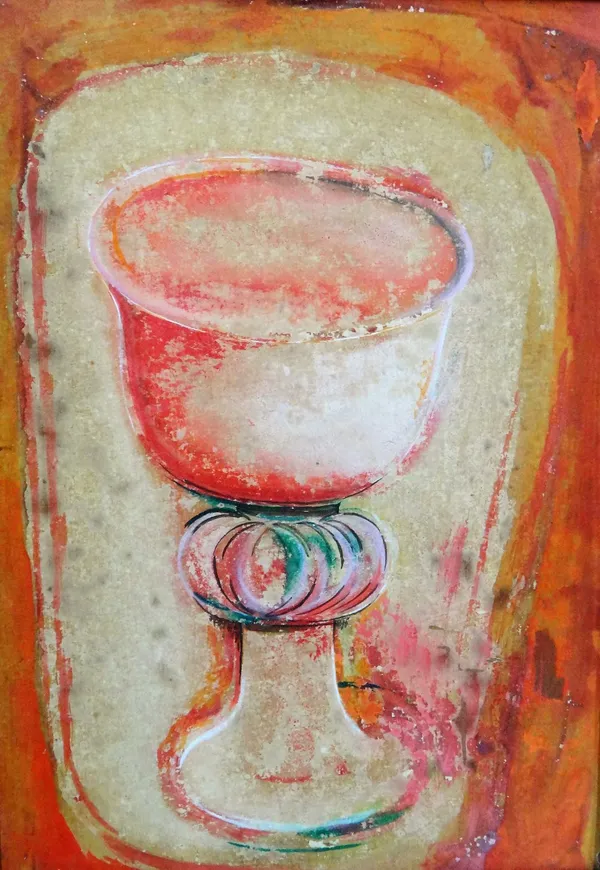 British School (20th century), A Chalice, watercolour and gouache, 35cm x 24cm.