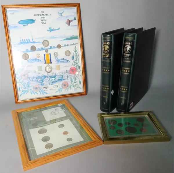 A group of commemorative coin albums, (qty).