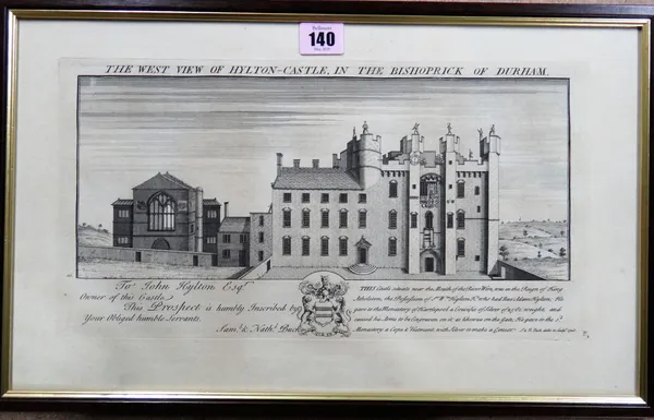 After Samuel and Nathaniel Buck, The south east view of Lost Withiel Palace in the county of Cornwall; The north Trematon Castle in the county of Corn