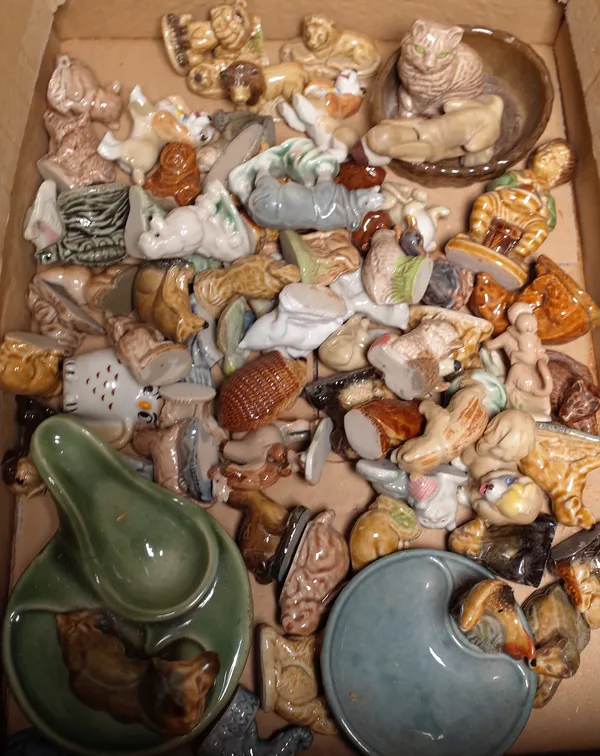 A quantity of Wade Whimsies ceramics.