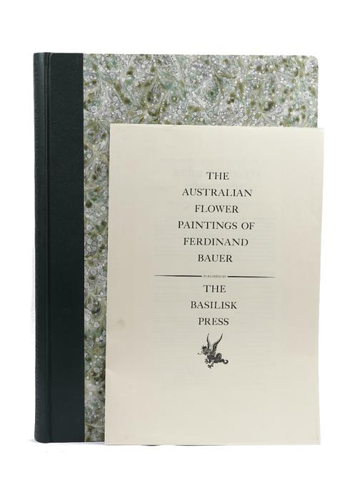 BAUER, Ferdinand (1760-1826, artist).  The Australian Flower Paintings of Ferdinand Bauer ... Introduction by Wilfrid Blunt. London: The Basilisk Pres
