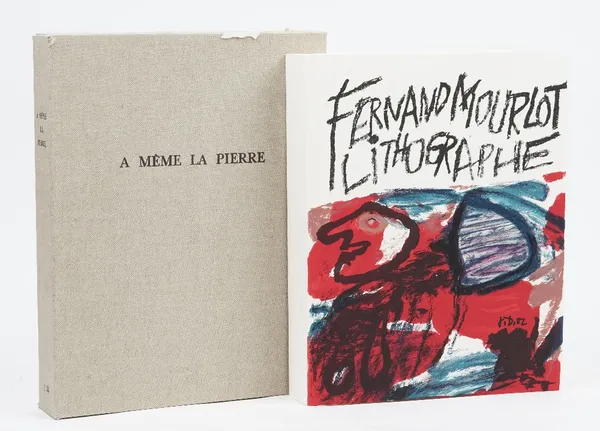 MOURLOT, Fernand (1895-1988).  A Même la Pierre. Fernand Mourlot. Lithographe. Text de Castor Seibel. Paris: Pierre Bordas et Fils, 1982. 4to (306 x 2