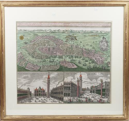 SEUTTER, Georg Matthäus (1678-1757).  Venetia Potentissima e la più Magnissima, Fiorentissima e la più ricca Citta Capitale della Serenissima Republic