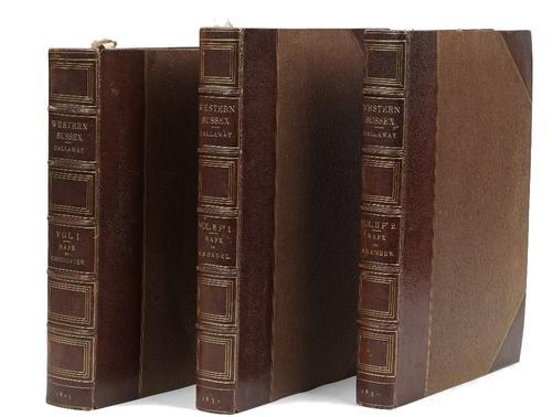 SUSSEX - James DALLAWAY (1763-1834) & Edmund CARTWRIGHT (1743-1823).  A History of the Western Division of the County of Sussex. Including the Rapes o