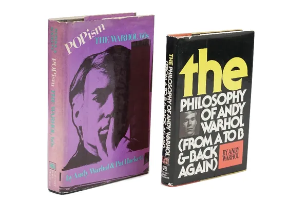 WARHOL, Andy (1928-87).  The Philosophy of Andy Warhol (from A to B & Back Again). New York:  Harcourt Brace Jovanovich, 1975. 8vo (211 x 140mm). Half