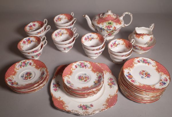 A Paragon Rockingham twelve place tea set, (qty).