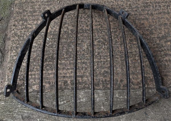 An early 20th century wrought iron hay manger.