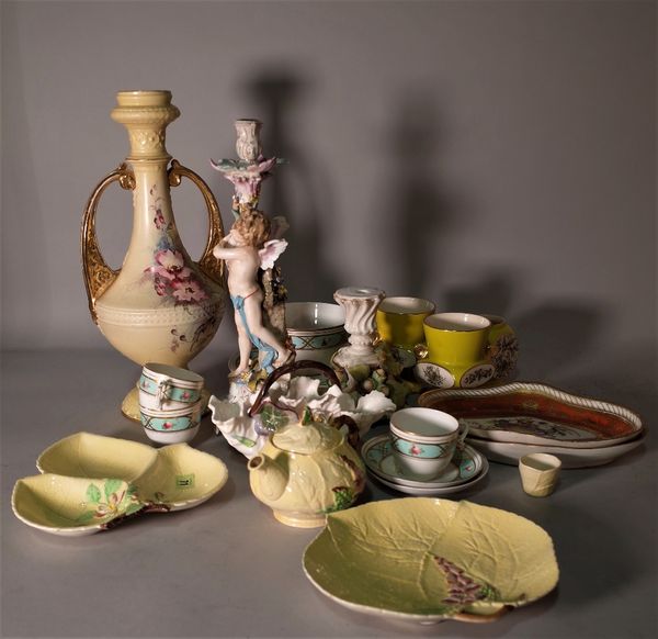 Ceramics, including a quantity of Carlton Ware Continental figural candlesticks and sundry, (a.f).