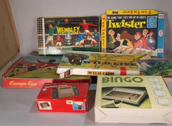 A quantity of mostly 20th century boxed board and electronic games.