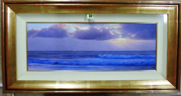 W Corbitt (20th/21st Century), Seascape, pastel, signed, 22.5cm x 62cm.