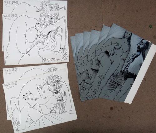After Pablo Picasso, a quantity of reproduction prints, unframed,(qty). 660, 663
