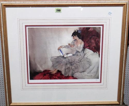 Sir William Russell Flint (1880-1969), Cecilia reading; Subject of Two; Jewel Box, three colour reproductions, all numbered, the largest 30.5cm x 38cm