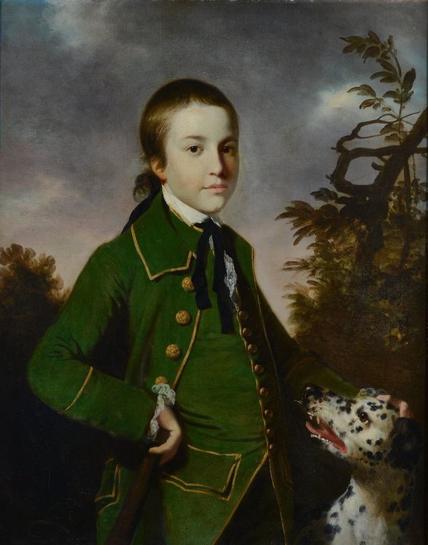 Tilly Kettle (British, 1735-1786), Portrait of Edward Jeremiah Curteis, aged twelve, oil on canvas, 88.5 x 69cm.    Edward Jeremiah was the only son o