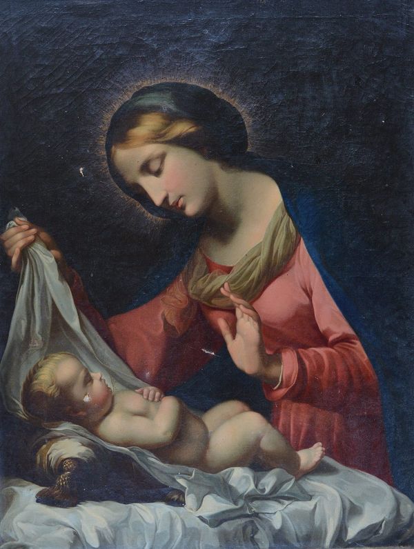 After Carlo Dolci, Madonna and Child, oil on canvas, 94 x 71cm.