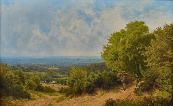 John Clayton Adams (British, 1840-1906), Weald View, signed and dated 'Clayton Adams 1881' (lower left), oil on canvas, 39.5 x 65cm.