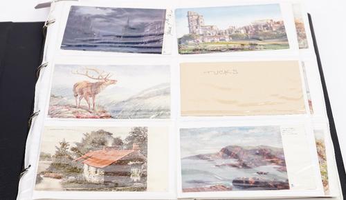A quantity of postcards, including foreign (India), a few sentimental and greetings.