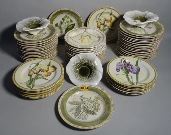 American Atelier; a quantity of modern decorative tea plates, (qty).