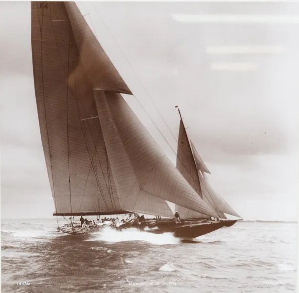 Beken of Cowes, a photograph of Endeavour I, 1934, 28 x 28cm.