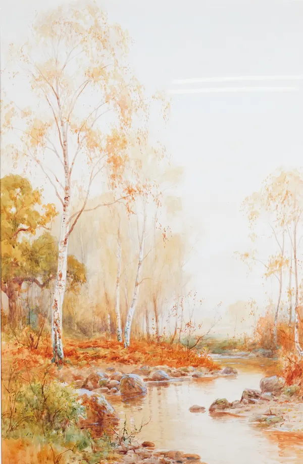 Sidney Valentine Gardner (British, 1869-1957), A river landscape, signed 'Sid Gardner' (lower left), watercolour, 73 x 48cm.ARR