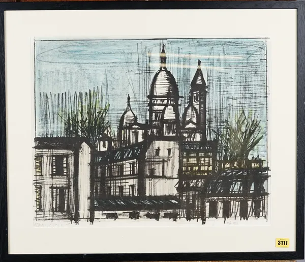 After Bernard Buffet, Sacre Coeur, reproduction print, 42 x 54cm. ARR