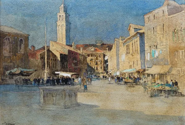 Henry Frank Waring (British, fl. 1900-1928), Verona, signed 'H F Waring' (lower left), watercolour, 34 x 51cm.